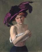 Felix Vallotton The Purple Hat oil painting artist